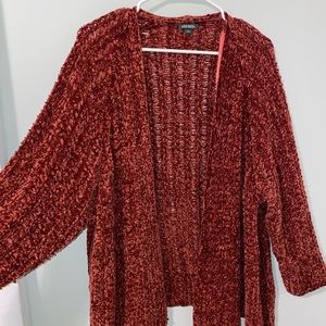 burnt orange target cardigan